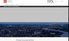 
							         Private housing service - LSE								  
							    