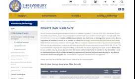
							         Private iPad Insurance - Shrewsbury Public Schools								  
							    