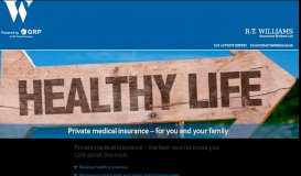 
							         Private Medical Insurance | R.T. Williams Insurance Brokers Ltd								  
							    
