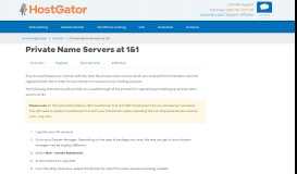 
							         Private Name Servers at 1&1 « HostGator.com Support Portal								  
							    