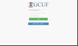 
							         Private Student Portal Login GCUF								  
							    
