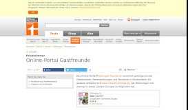 
							         Privatzimmer - Online-Portal Gastfreunde - Stiftung Warentest								  
							    