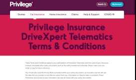 
							         Privilege Insurance DriveXpert Telematics Terms & Conditions ...								  
							    