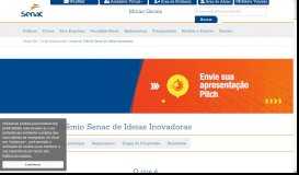 
							         Prêmio Senac de Ideias Inovadoras: Senac MG - Portal Institucional ...								  
							    