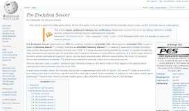 
							         Pro Evolution Soccer - Wikipedia								  
							    