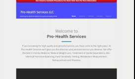 
							         Pro-Health Services | Home								  
							    