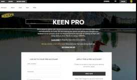 
							         Pro Site Login | KEEN Footwear								  
							    