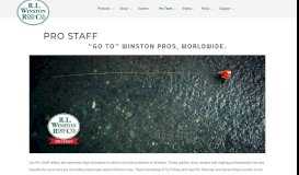 
							         Pro Staff | Winston Fly Rods								  
							    