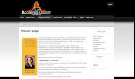 
							         Probate Judge | Roosevelt County								  
							    