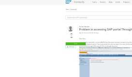 
							         Problem in accessing SAP portal Through VPN (Https) - SAP Archive								  
							    