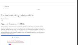 
							         Problembehandlung bei einem Flow - Microsoft Flow | Microsoft Docs								  
							    