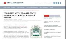 
							         Problems With Granite State Management and Resources ...								  
							    