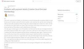 
							         Problems with payment details (Creative Cloud O... | Adobe ...								  
							    