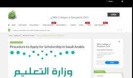 
							         Procedure to Apply for Scholarship in Saudi Arabia 2019-2020 ...								  
							    
