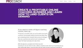 
							         ProCoach Home Page | ProCoach								  
							    