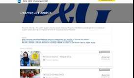 
							         Procter & Gamble Portal - P&G CEO Challenge								  
							    
