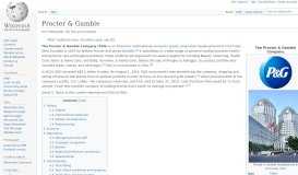
							         Procter & Gamble - Wikipedia								  
							    