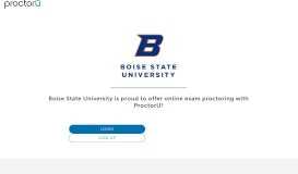 
							         ProctorU Portal | Boise State University								  
							    
