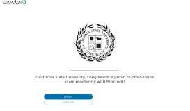 
							         ProctorU Portal | California State University, Long Beach								  
							    