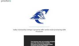 
							         ProctorU Portal | Colby Community College								  
							    