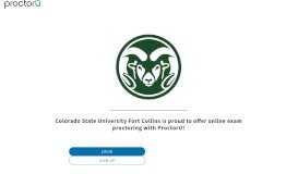 
							         ProctorU Portal | Colorado State University								  
							    