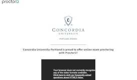 
							         ProctorU Portal | Concordia University Portland								  
							    