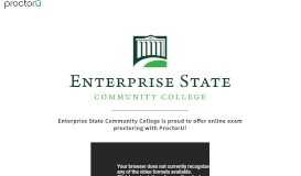 
							         ProctorU Portal | Enterprise State Community College								  
							    