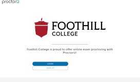 
							         ProctorU Portal | Foothill College								  
							    