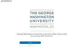 
							         ProctorU Portal | George Washington University								  
							    