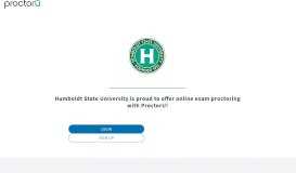
							         ProctorU Portal | Humboldt State University								  
							    