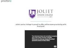 
							         ProctorU Portal | Joliet Junior College								  
							    