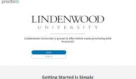 
							         ProctorU Portal | Lindenwood University								  
							    
