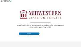 
							         ProctorU Portal | Midwestern State University								  
							    