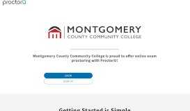 
							         ProctorU Portal | Montgomery County Community College								  
							    