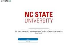 
							         ProctorU Portal | NC State University								  
							    