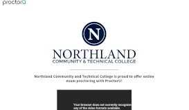 
							         ProctorU Portal | Northland Community and Technical College								  
							    