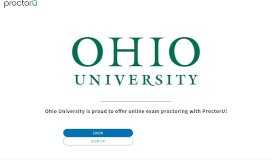 
							         ProctorU Portal | Ohio University								  
							    