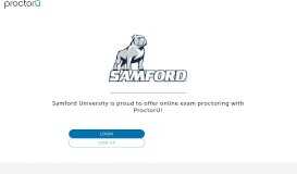 
							         ProctorU Portal | Samford University								  
							    