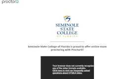 
							         ProctorU Portal | Seminole State College of Florida								  
							    