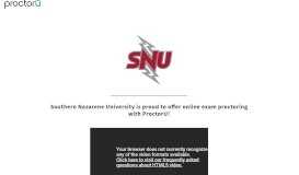 
							         ProctorU Portal | Southern Nazarene University								  
							    