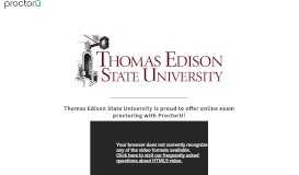 
							         ProctorU Portal | Thomas Edison State University								  
							    