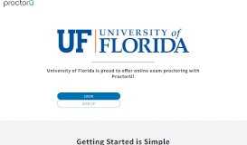 
							         ProctorU Portal | University of Florida								  
							    