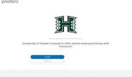 
							         ProctorU Portal | University of Hawaii								  
							    