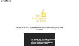 
							         ProctorU Portal | University of Iowa								  
							    