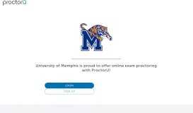 
							         ProctorU Portal | University of Memphis								  
							    