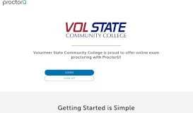 
							         ProctorU Portal | Volunteer State Community College								  
							    