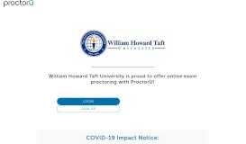 
							         ProctorU Portal | William Howard Taft University								  
							    
