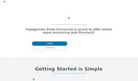 
							         ProctorU Portal | Youngstown State University								  
							    