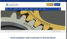 
							         Procurement and contracts Department | Khalifa University, Abu Dhabi ...								  
							    