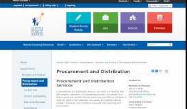
							         Procurement and Distribution - Seattle Public Schools								  
							    
